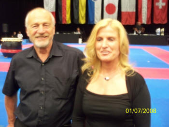 Aus Frankreich die Karate Legende Gilbert Gruss & Birgit Ciesla beim "Karate Gala Event Ravensburg 2008"